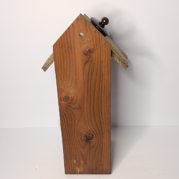 Rustic Wooden Handmade Bird Feeder Dog - Picture 5 of 16